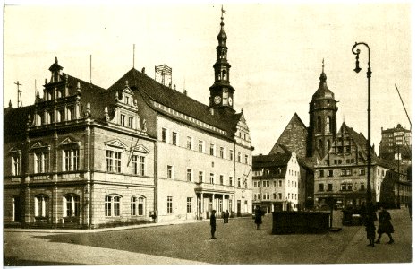 17688-Pirna-1914-Rathaus und Stadtkirche-Brück & Sohn Kunstverlag