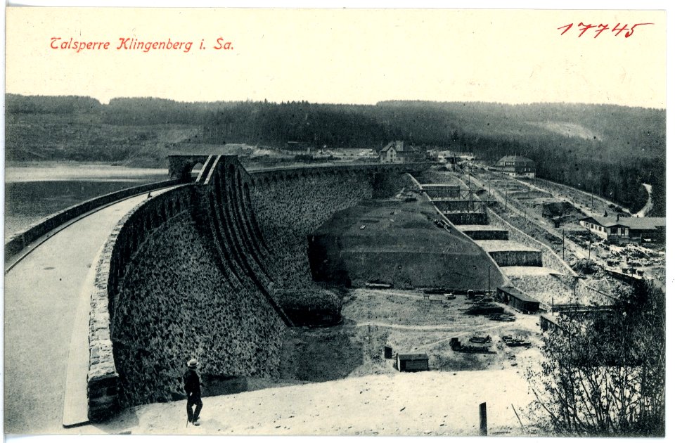 17745-Klingenberg-1914-Talsperre - Staumauer-Brück & Sohn Kunstverlag