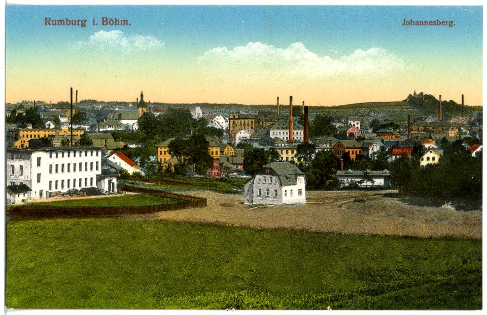 17329-Rumburg-1914-Blick auf Rumburg und den Johannesberg-Brück & Sohn Kunstverlag