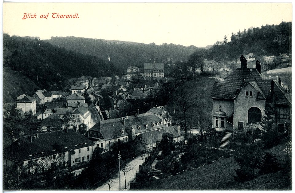 17838-Tharandt-1914-Blick auf Tharandt-Brück & Sohn Kunstverlag