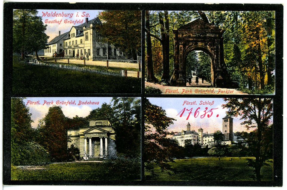 17635-Waldenburg-1914-verschiedene Stadtansichten-Brück & Sohn Kunstverlag