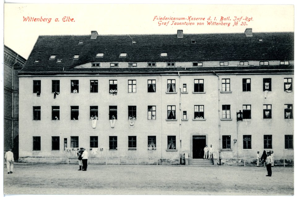 17670-Wittenberg-1914-Friedericianum-Kaserne-Brück & Sohn Kunstverlag