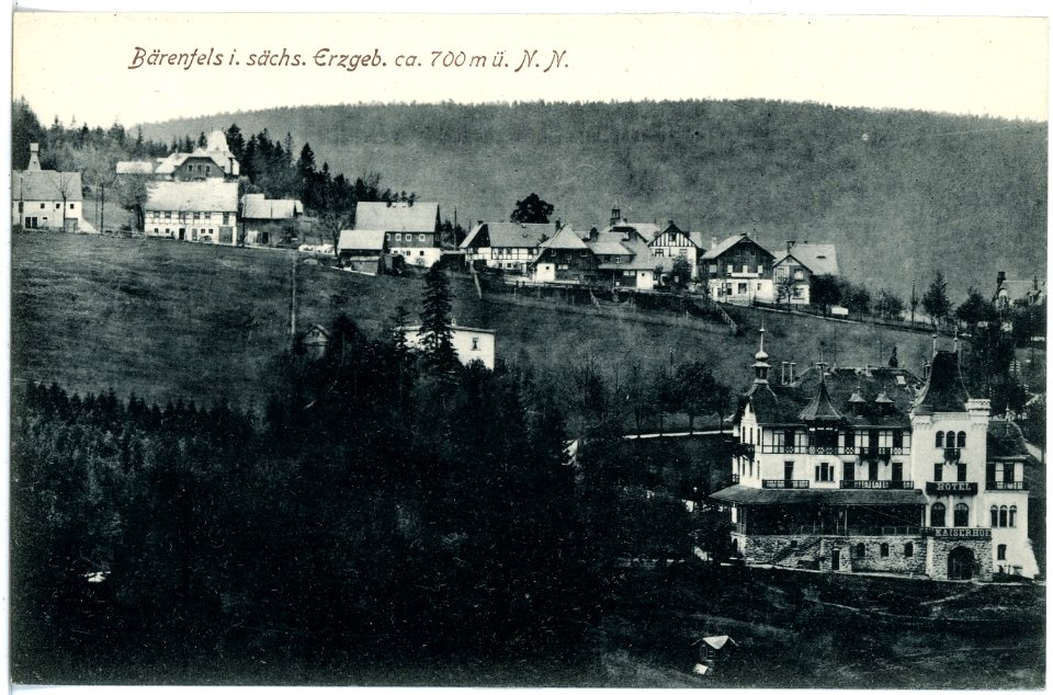 17887-Bärenfels-1914-Blick auf Bärenfels von der Tellkoppe-Brück & Sohn Kunstverlag