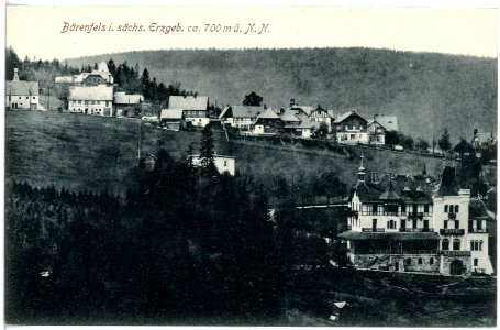 17887-Bärenfels-1914-Blick auf Bärenfels von der Tellkoppe-Brück & Sohn Kunstverlag