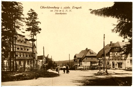 17879-Oberbärenburg-1914-Marktplatz-Brück & Sohn Kunstverlag