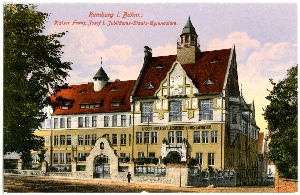 17331-Rumburg-1914-Kaiser-Franz-Josef I. Jub. Staatsgymnasium-Brück & Sohn Kunstverlag