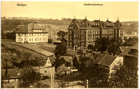 17938-Meißen-1914-Stadtkrankenhaus-Brück & Sohn Kunstverlag