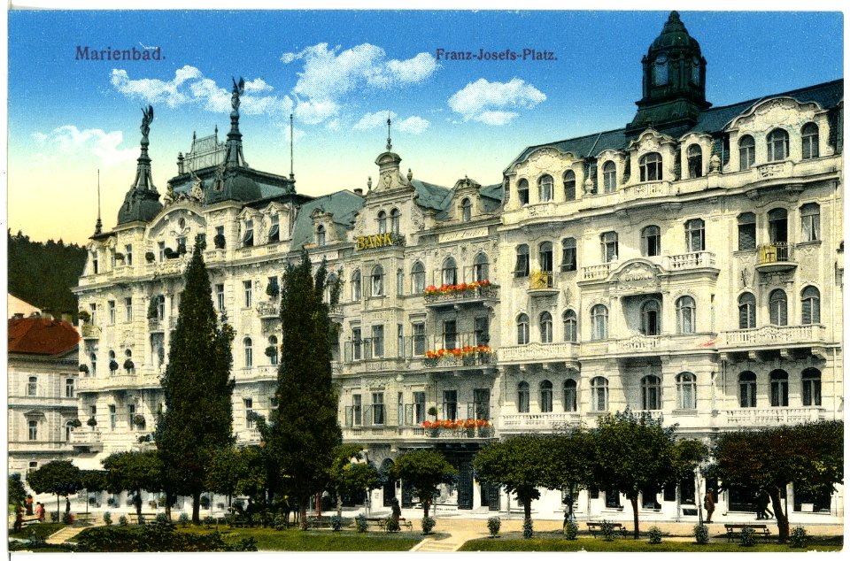 17646-Marienbad-1914-Franz-Josefs-Platz-Brück & Sohn Kunstverlag