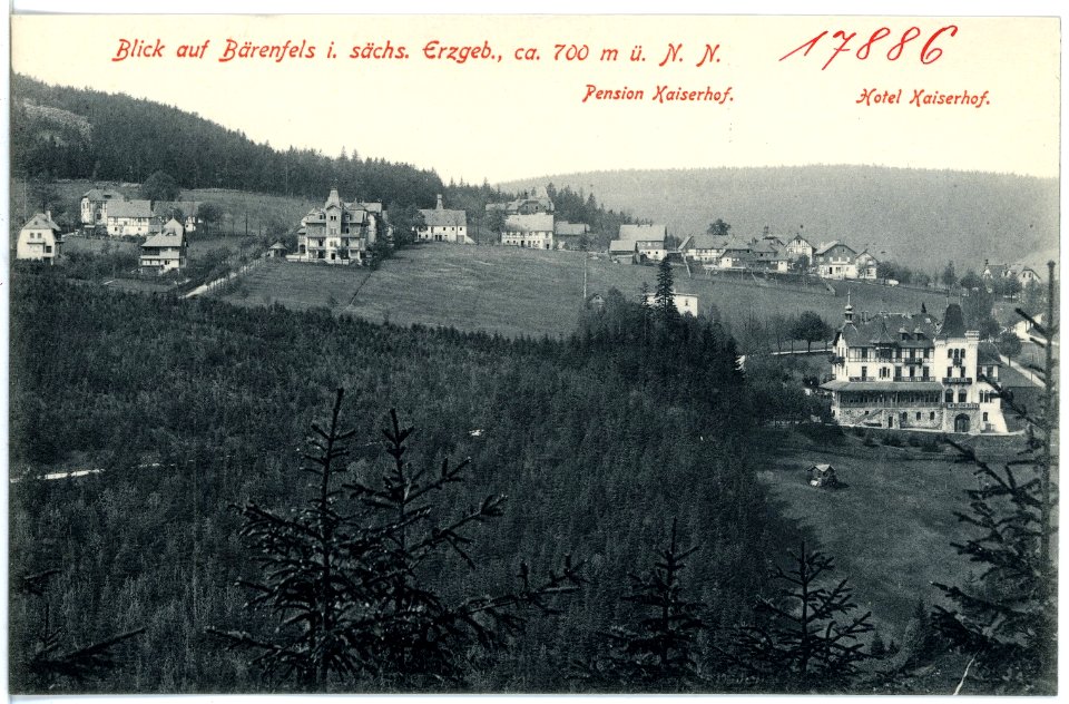 17886-Bärenfels-1914-Pension Kaiserhof - Hotel Kaiserhof-Brück & Sohn Kunstverlag