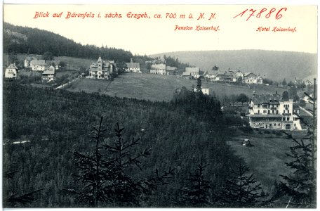 17886-Bärenfels-1914-Pension Kaiserhof - Hotel Kaiserhof-Brück & Sohn Kunstverlag
