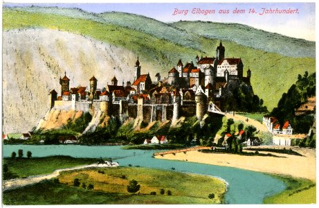 17596-Elbogen-1914-Burg aus dem 14. Jahrhundert-Brück & Sohn Kunstverlag