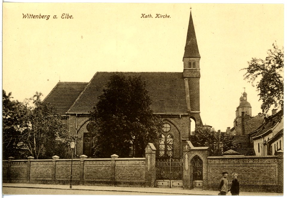 17695-Wittenberg-1914-Katholische Kirche-Brück & Sohn Kunstverlag