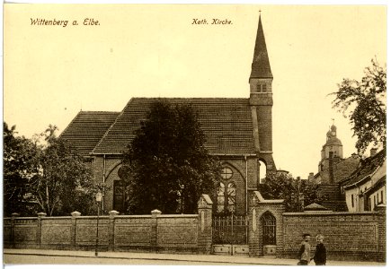 17695-Wittenberg-1914-Katholische Kirche-Brück & Sohn Kunstverlag