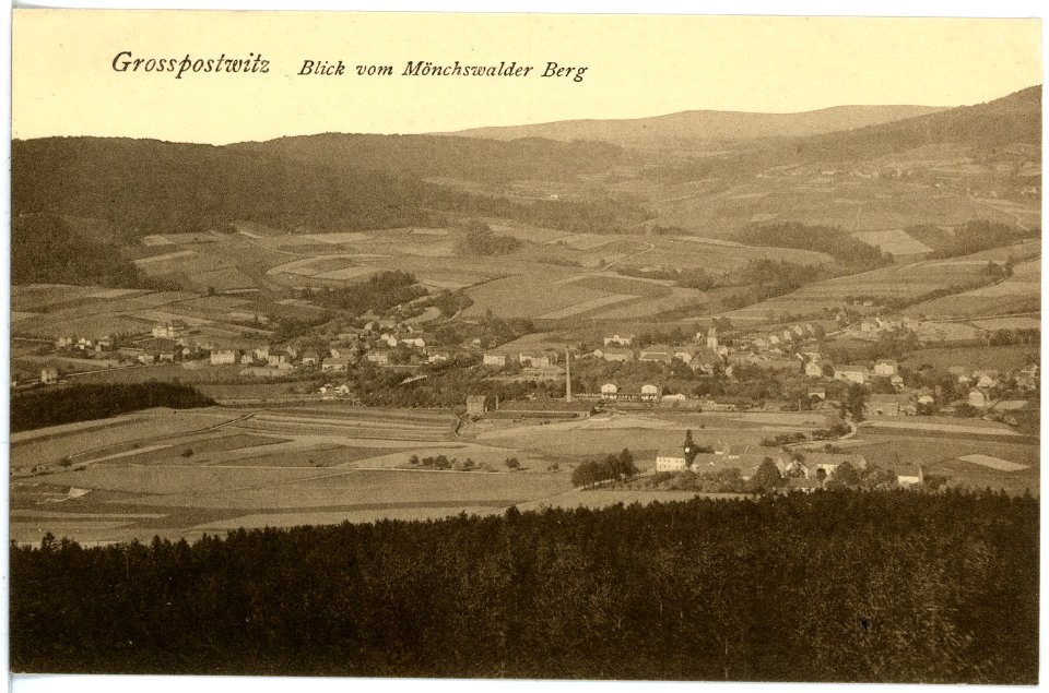 17852-Großpostwitz-1914-Blick vom Mönchswalder Berg-Brück & Sohn Kunstverlag