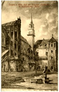 18197-Torgau-1914-Hof im Schloß Hartenfels-Brück & Sohn Kunstverlag