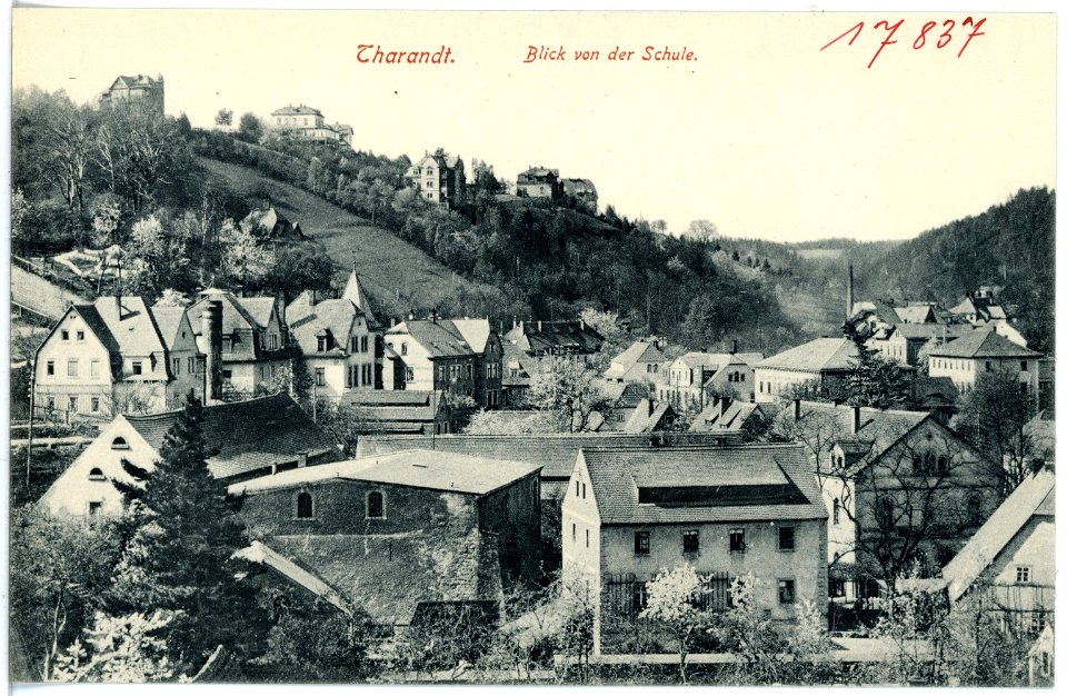17837-Tharandt-1914-Blick von der Schule-Brück & Sohn Kunstverlag