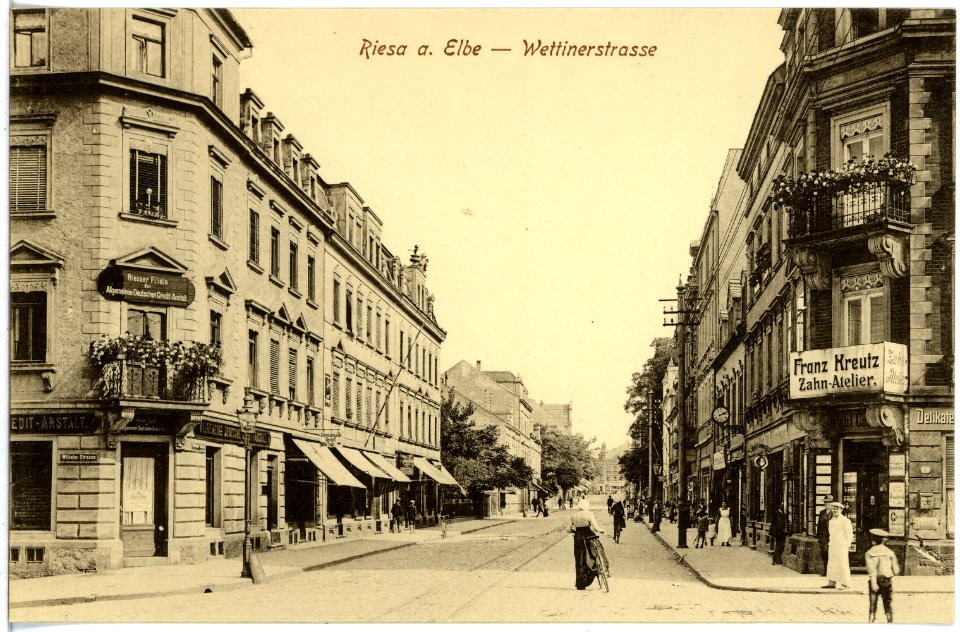 18185-Riesa-1914-Wettiner Straße-Brück & Sohn Kunstverlag