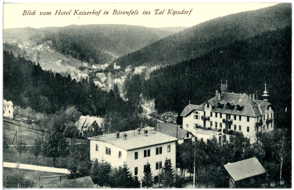 17891-Bärenfels-1914-Blick vom Hotel Kaiserhof in Bärenfels auf Kipsdorf-Brück & Sohn Kunstverlag