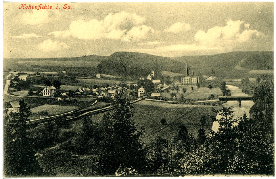 17970-Hohenfichte-1914-Blick auf Hohenfichte-Brück & Sohn Kunstverlag