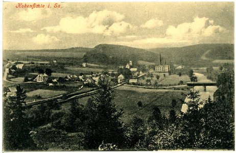 17970-Hohenfichte-1914-Blick auf Hohenfichte-Brück & Sohn Kunstverlag