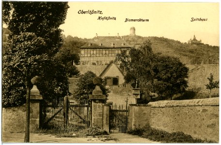 17944-Radebeul-1914-Hoflößnitz, Bismarckturm, Spitzhaus-Brück & Sohn Kunstverlag