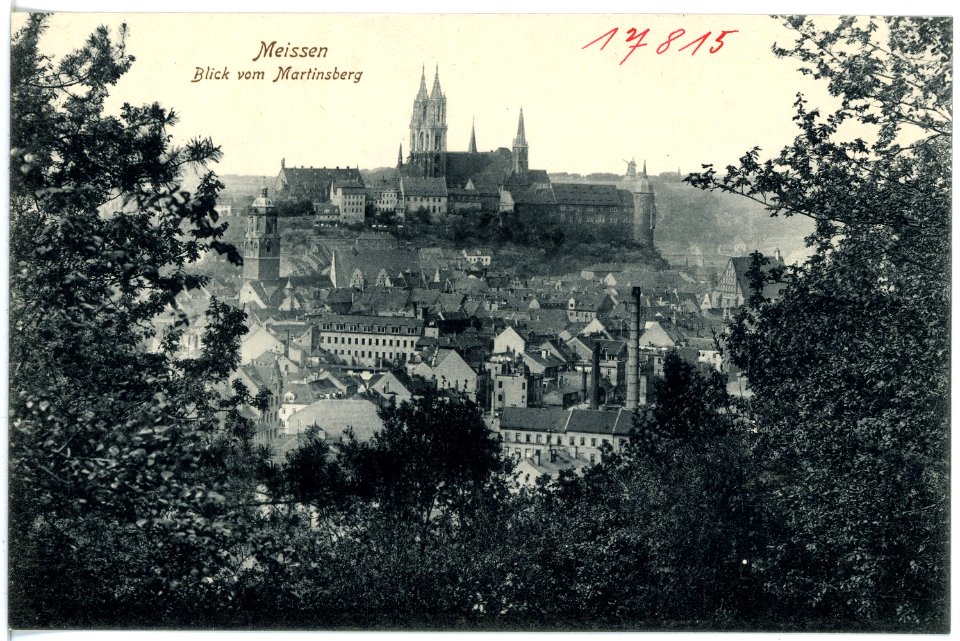17815-Meißen-1914-Blick auf Meißen vom Martinsberg-Brück & Sohn Kunstverlag
