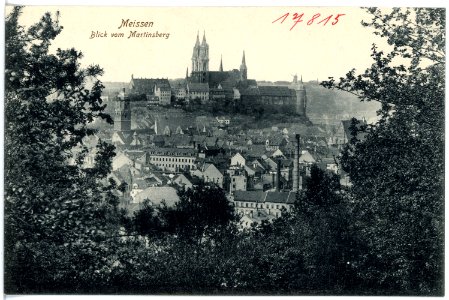 17815-Meißen-1914-Blick auf Meißen vom Martinsberg-Brück & Sohn Kunstverlag