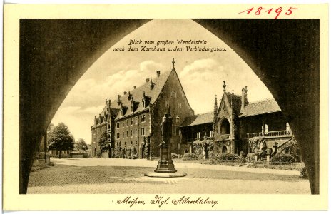 18195-Meißen-1914-Kornhaus und Verbindungsgang-Brück & Sohn Kunstverlag