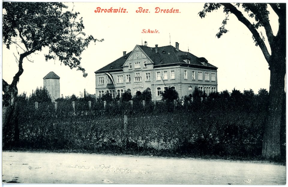 18192-Brockwitz-1914-Schule-Brück & Sohn Kunstverlag