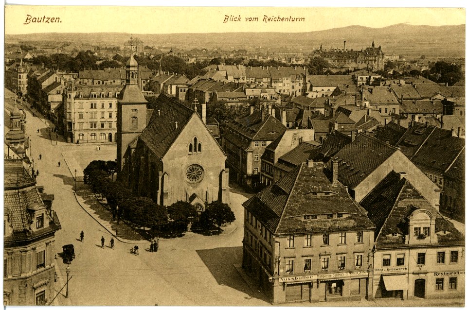 18121-Bautzen-1914-Blick auf Bautzen vom Reichenturm-Brück & Sohn Kunstverlag
