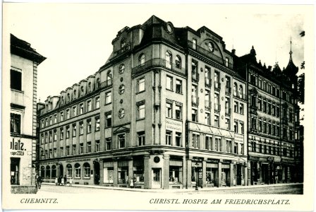 18044-Chemnitz-1914-Christliches Hospiz am Friedrichsplatz-Brück & Sohn Kunstverlag