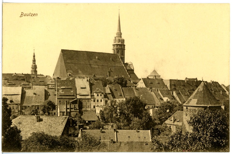 18124-Bautzen-1914-Blick auf Bautzen, Petridom-Brück & Sohn Kunstverlag