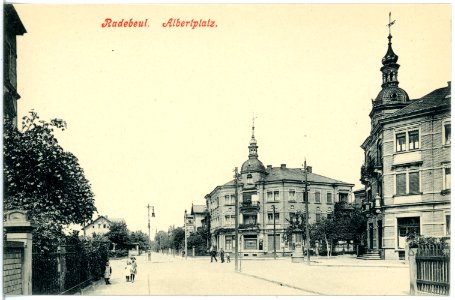 17859-Radebeul-1914-Albertplatz-Brück & Sohn Kunstverlag