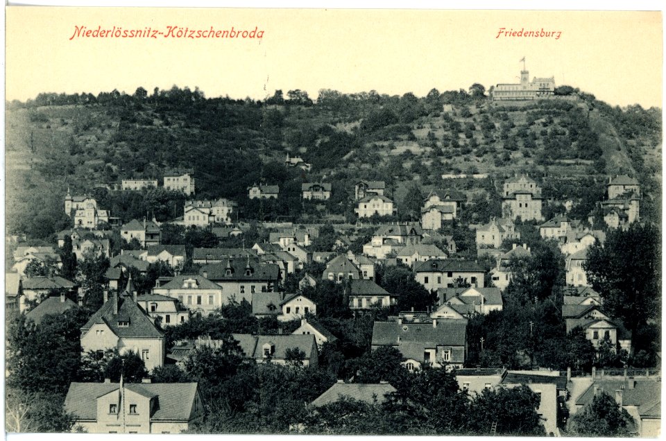 17952-Radebeul-1914-Blick auf Kötzschenbroda und die Friedensburg-Brück & Sohn Kunstverlag