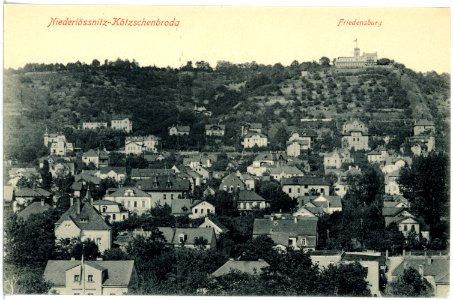 17952-Radebeul-1914-Blick auf Kötzschenbroda und die Friedensburg-Brück & Sohn Kunstverlag