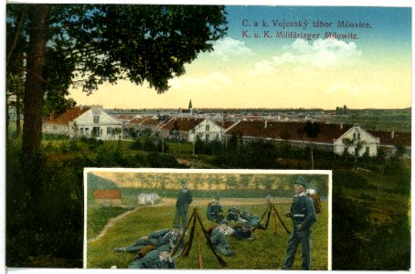 17359-Milowitz-1914-Militärlager-Brück & Sohn Kunstverlag