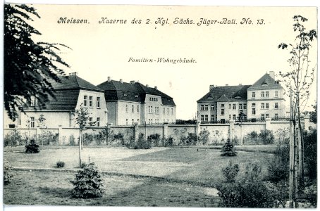 18177-Meißen-1914-Kaserne des 2. Königlich Sächsischen Jäger-Bataillon Nr. 13-Brück & Sohn Kunstverlag