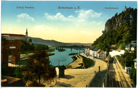 17712-Bodenbach-1914-Schäferwand und Schloß Tetschen-Brück & Sohn Kunstverlag