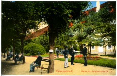 18138-Theresienstadt-1914-Garten der Garnison-Brück & Sohn Kunstverlag photo
