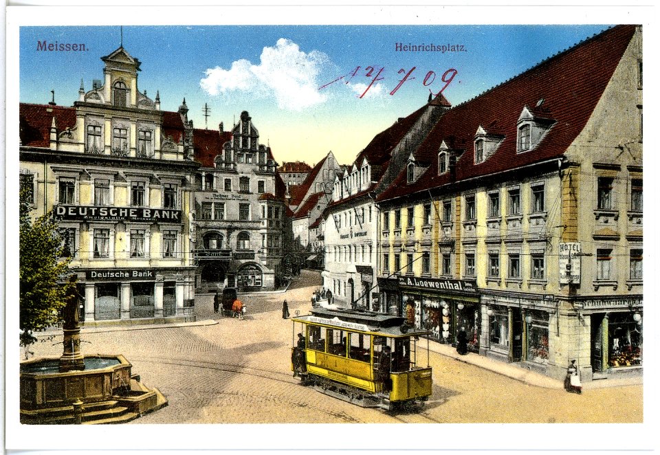 17709-Meißen-1914-Heinrichsplatz-Brück & Sohn Kunstverlag