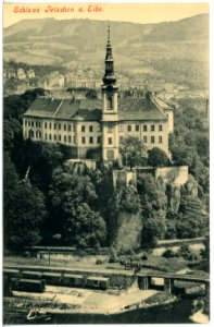 17912-Tetschen-1914-Schloß-Brück & Sohn Kunstverlag