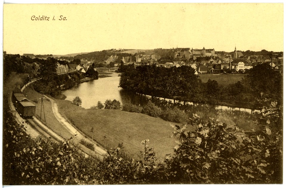 17300-Colditz-1914-Blick auf Colditz-Brück & Sohn Kunstverlag
