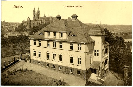 17937-Meißen-1914-Stadtkrankenhaus - Isoliergebäude-Brück & Sohn Kunstverlag