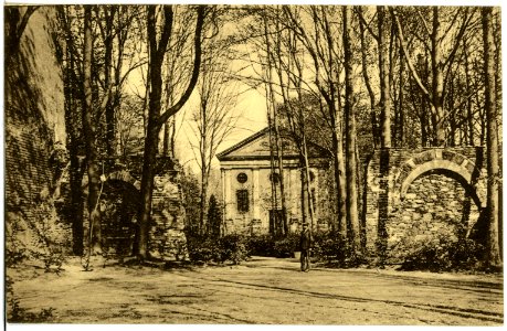 17724-Nossen-Altzella-1914-Stiftskirche und Begräbniskapelle im Klosterpark Altzella-Brück & Sohn Kunstverlag