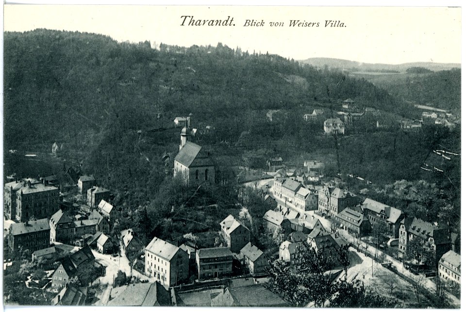 17750-Tharandt-1914-Blick auf Tharandt von Weisers Villa-Brück & Sohn Kunstverlag