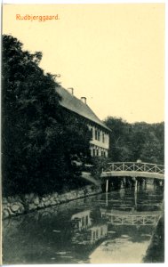 17341-Rudbjerggaard-1914-Haus mit Brücke-Brück & Sohn Kunstverlag