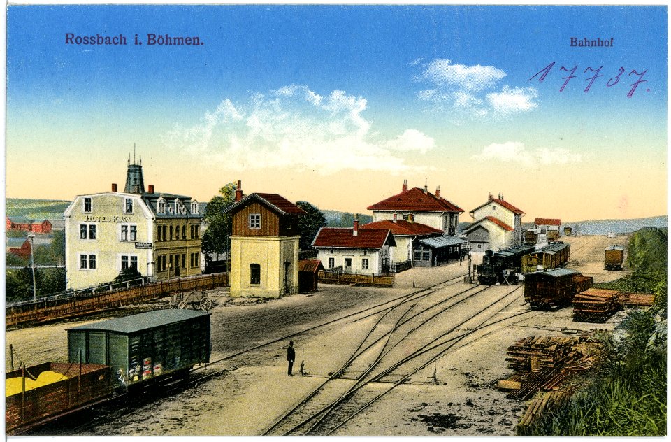 17737-Roßbach-1914-Bahnhof-Brück & Sohn Kunstverlag