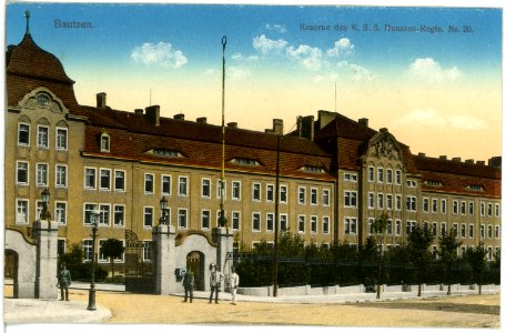 18140-Bautzen-1914-Kaserne des 3. Königlich Sächsischen Husaren-Regiments Nr. 20-Brück & Sohn Kunstverlag