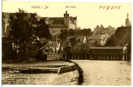 17605-Colditz-1914-Am Wehr-Brück & Sohn Kunstverlag