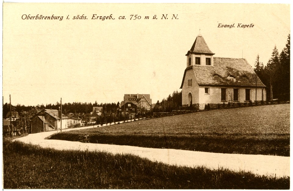 17880-Oberbärenburg-1914-Kapelle-Brück & Sohn Kunstverlag